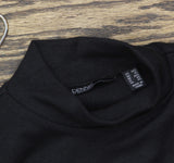 Dennis Basso Luxe Mock Neck Sweater with Bell Sleeves A672919 Black 2XS