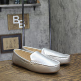 Journee Collection Comfort Halsey Loafer HALSEY-WD Silver / Beige Brown 9W