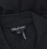 Halston Womens Wear to Work Collared V-Neck Long Sleeve Dress HD4H8ACL Black 14