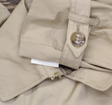 Cole Haan Signature Womens Belted Trench Coat Khaki Brown XS