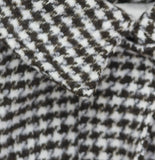 A New Day Womens Textured Houndstooth Jacket Snap Zip 94712054 Brown Multi M