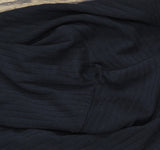 Denim & Co. Ribbed Elbow Sleeve Turtleneck Top A705385 Black S