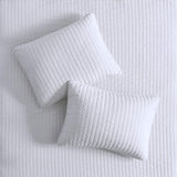 Madison Park Jaxson Quilt Coverlet 3-Piece Set Stripe White King / Cal King