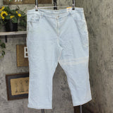 Style & Co. Curvy Cuffed Capri Jeans Mid Rise 100094906W Sedona Blue 24W
