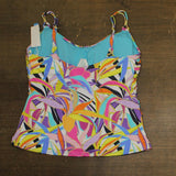 Bleu By Rod Beattie Scoop Neck Tankini Top Bleu Rod Beattie Blue Multi 18W