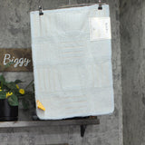 Knightsbridge Cotton Soft Plush Bath Mat Rug Aqua Blue Green 17 in. x 24 in.