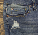 American Rag Womens Jean Cuffed Denim Bermuda Shorts 2617134 Sami Blue 5