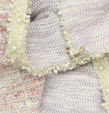 Alfred Dunner Boucle Shimmer Knit Tweed 3/4 Sleeve Jacket Magnolia Pink Multi 2X