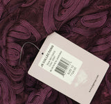 JS Collections Tea Length Fit Flare Sleeveless Bateau Neck Dress Purple 12