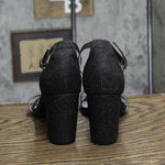 Bandolino Women's Armory Heeled Sandal Shoes BNARMORY2 Black Glamour 7.5M