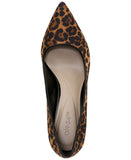 On 34th Womens Jeules Pointed-Toe Slip-On Pumps Leopard Micro Brown 6.5M