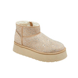 Wild Fable Womens Missy Platform Booties with Memory Foam Insole Beige Brown 8M