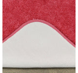 Gardland Rug Traditional 3-piece Bath Rug Set Pink Hibiscus Standard
