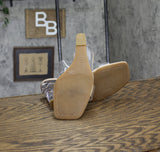 INC International Concepts Transparent Slip On Wedge Sandals Clear Brown 9.5M