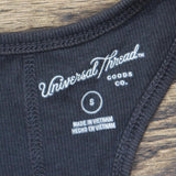 Universal Thread Women's Slim Fit Rib Racerback Tank Top Charcoal Gray S
