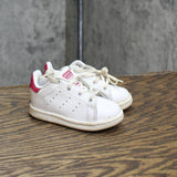 Adidas Kids Girls Stan Smith Lace Up Sneakers Shoes 1668fb27d5339d White Pink 4K