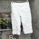 Style & Co. Womens Cargo Capri Pants 100129367MS Bright White 12
