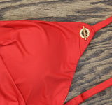 Lauren Ralph Lauren Beach Club Toggle Underwire Tankini Swim Top 20401120 Red 12