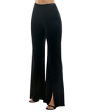 Alex & Sophia Juniors Velvet Pull-On Front-Slit Pants 196Z630E Black XL