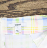 Bar III Womens Plaid Mini Skort 100149185 Melody Plaid White L