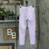 Adidas Little Girls Shimmer Athletic Leggings Pants Lavender Purple 5
