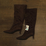 A New Day Womens Justice Boots Faux Suede 94568891 Brown 8M