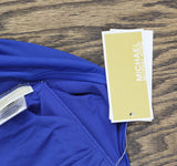 Michael Michael Kors Womens Halter Tankini Swim Top MM7M760 Bright Royal Blue XL