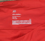 All In Motion Womens Effortless Support High-Rise 7/8 Leggings 90609705 Red 2XL