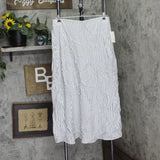 A New Day Womens Linen Blend Maxi Skirt 94190513 Navy Striped Blue XXL