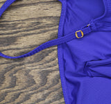 Bleu by Rod Beattie Women Ribbed One Piece Swimsuit Royal Blue 6