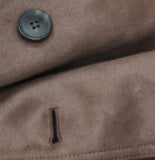 A New Day Faux Suede Double-Breasted Belted Trench Coat f00251322 Brown S