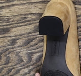 Easy Street Proper Womens Block Heel Pumps PROPER Sand Suede Brown 9.5M