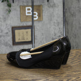 Lifestride Women's Juliana Stretch Wedge Pump Shoes F2858M1 Black 8M