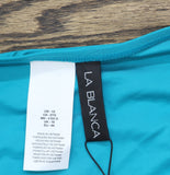 La Blanca Earth Goddess Scoop Front Hipster Swimsuit Bottom Teal Blue Green 12
