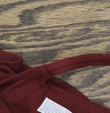 All In Motion Womens Knit Ruched Active Dress with Built in Briefs Maroon Red XS