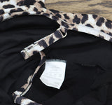 Swim Solutions Flyaway Fauxkini One-Piece Swimsuit Hidden Spots Brown 24W