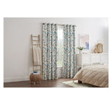 Linden Street Blackout Single Curtain Panel Multi Floral Green Blue 50x108