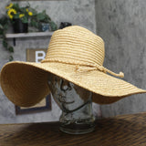 Hat Attack Raffia Floppy Sun Hat UPF 50 Wide Brim SHAC207 Natural Brown