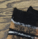 On 34th Womens Brushed Plaid Blanket Wrap Fuzzy MO9742505 Black Neutral