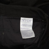 NYDJ Womens Plus Sheri Slim Jeans WNBBSS8518 Black 22W