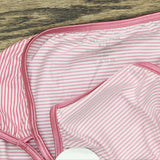 Vanity Fair Women's Illumination String Bikini Panties Rosy Stripe Print Pink 8