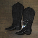 Wild Fable Kenzi Wide Calf Western Boots with Memory Foam Insole Jet Black 7M-WC
