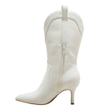 Wild Fable Womens Bryce Heeled Western Cowboy Boots 92229987 White 9.5M