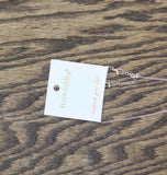 Periwinkle By Barlow Filigree Pendant Necklace Silver Gray / Black 18'' + 3''