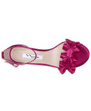 Nina Womens Lisa Mid Heel with Ruffle Sandal Parfait Pink 8.5M