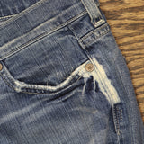 7 For all Mankind Womens Bootcut Button Fly 5-Pocket Jeans Blue 28