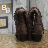 Universal Thread Womens Patsy Tall Fringe Western Boots Brown Multi 8.5M