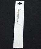 Crystale by L & J Flip Flop Pendant Crystal Anklet Silver Gray / Pink 8" + 1.5"