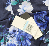 City Studios Womens Printed Off-The-Shoulder Midi Dress 5126AH9AT3 Navy Blue 5/6