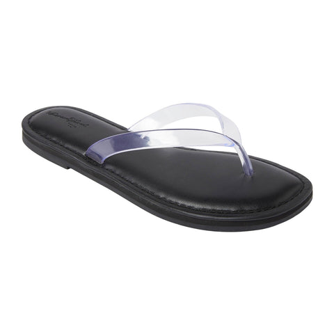 Universal Thread Womens Keilani Thong Flip Flops 93321989 Clear Black 9M
